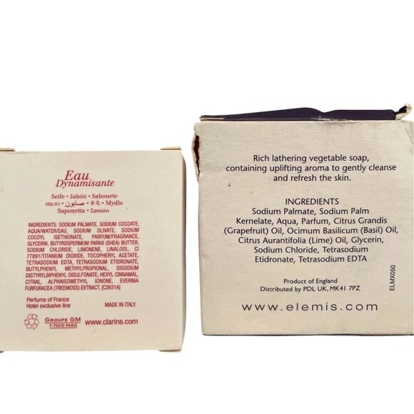 Luxury Soap Clarins Elemis Handmade Facial Bath Body Spa Travel Mini Set of 6 - Picture 7 of 11